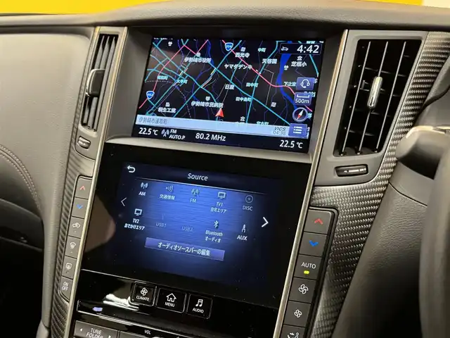 日産 スカイライン ニスモリミテッド 群馬県 2024(令6)年 0.9万km グレー 安全装備/・衝突軽減ブレーキ/・アラウンドビューモニター/・前後コーナーセンサー/・車線逸脱装置/・クルーズコントロール/・ブラインドスポット/・横滑り防止/・オートライト/・オートハイビーム/メーカー純正ナビ/・AM/FM/フルセグTV/・Bluetooth/SD/・CD/DVD/AUX/MSV/レカロシート/パドルシフト/サンルーフ/LEDヘッドライト/LEDフォグランプ/純正前後ドライブレコーダー/純正ETC2.0/純正フロアマット/プッシュスタート/スマートキー