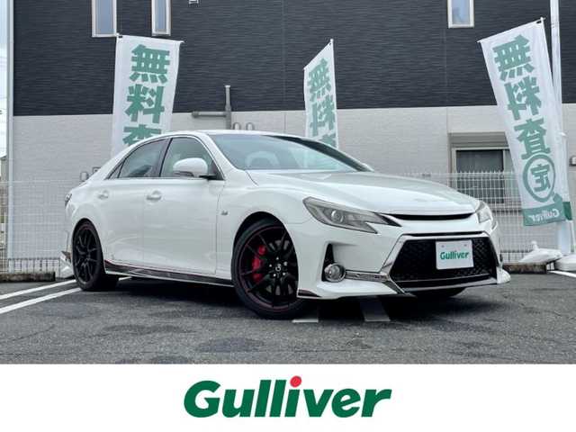 トヨタ マークＸ 250G Sパッケージ G’s 三重県 2013(平25)年 7.2万km ホワイトパールクリスタルシャイン 登録時71250km/禁煙車/ハーフレザーシート/純正ナビ/（AM/FM/TV/Bluetooth）/フルセグTV/バックカメラ/ビルトインETC/ステアリングスイッチ/オートライト/パドルシフト/クルーズコントロール/プッシュスタート/純正アルミ