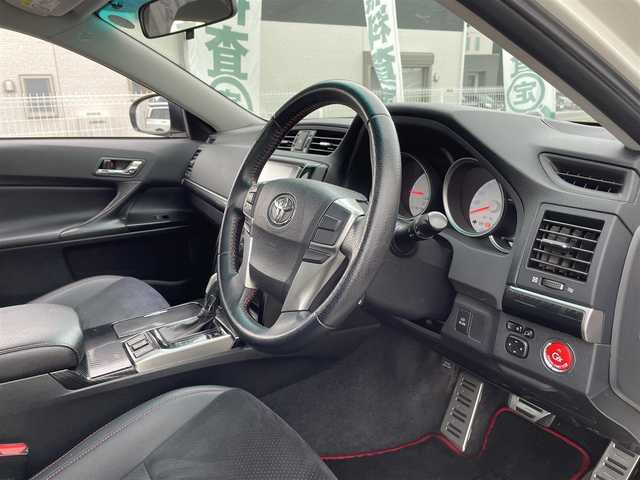 トヨタ マークＸ 250G Sパッケージ G’s 三重県 2013(平25)年 7.2万km ホワイトパールクリスタルシャイン 登録時71250km/禁煙車/ハーフレザーシート/純正ナビ/（AM/FM/TV/Bluetooth）/フルセグTV/バックカメラ/ビルトインETC/ステアリングスイッチ/オートライト/パドルシフト/クルーズコントロール/プッシュスタート/純正アルミ