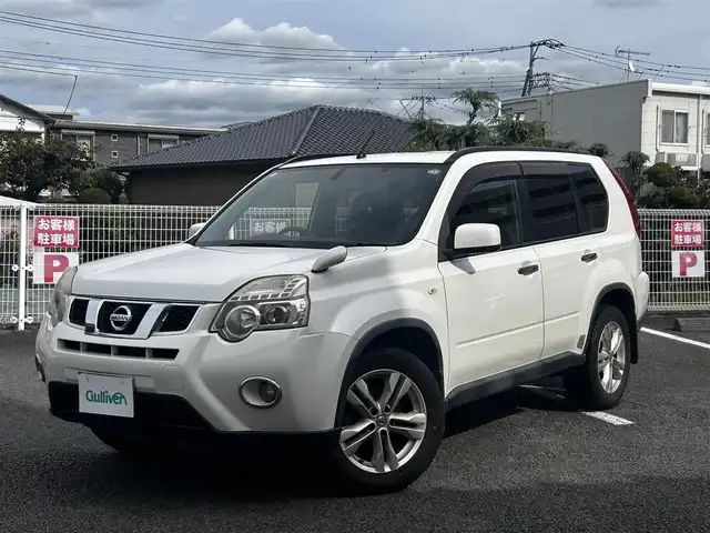 日産 エクストレイル 20X 静岡県 2011(平23)年 11万km ブリリアントホワイトパール ワンオーナー/社外ナビ（DVD/FM/AM/フルセグTV）/ETC/ドラレコ/バックカメラ/D席/N席　シートヒーター/エアーシート/純正フロアマッ