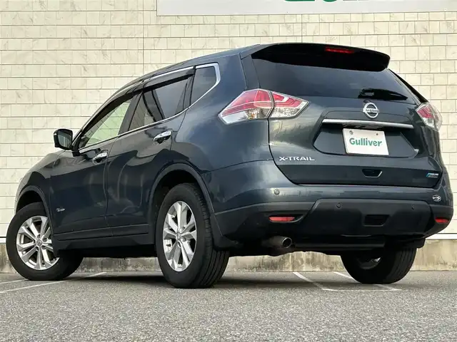 日産 エクストレイル ハイブリッド 20X エマージェンシーブレーキ 新潟県 2015(平27)年 12万km スチールブルー 衝突軽減ブレーキ/全方位カメラ/４WD/シートヒーター/クルーズコントロール追従有/ドライブレコーダー（前方のみ）/前後コーナーセンサー/純正ナビ/（フルセグ、Bluetooth、CD/DVD、AM/FM）/オートライト/レーンキープアシスト/純正ETC/LEDヘッドライト/フォグランプ/電動格納コーナーポール/スペアキー1本/スマートキー/プッシュスタート/純正フロアマット/純正アルミホイール