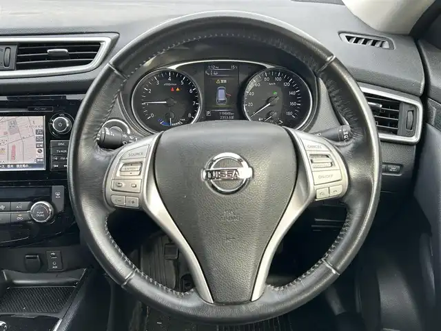 日産 エクストレイル ハイブリッド 20X エマージェンシーブレーキ 新潟県 2015(平27)年 12万km スチールブルー 衝突軽減ブレーキ/全方位カメラ/４WD/シートヒーター/クルーズコントロール追従有/ドライブレコーダー（前方のみ）/前後コーナーセンサー/純正ナビ/（フルセグ、Bluetooth、CD/DVD、AM/FM）/オートライト/レーンキープアシスト/純正ETC/LEDヘッドライト/フォグランプ/電動格納コーナーポール/スペアキー1本/スマートキー/プッシュスタート/純正フロアマット/純正アルミホイール