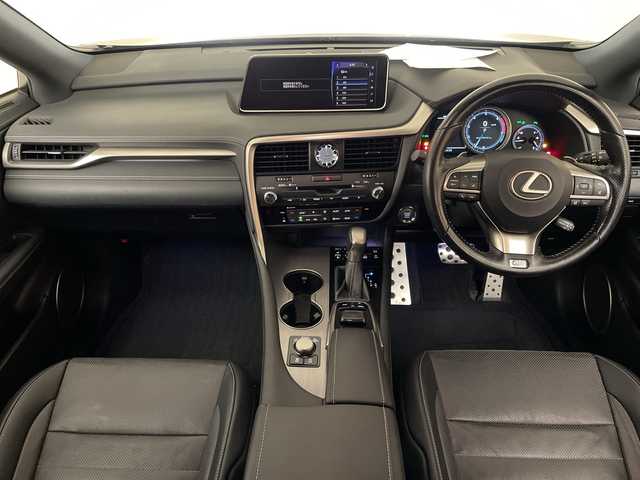 レクサス ＲＸ 200t Fスポーツ 愛媛県 2017(平29)年 6万km グラファイトブラックガラスフレーク インテリジェントクリアランスソナー/＋リヤクロストラフィックアラート［RCTA］/＋リヤクロストラフィックオートブレーキ［RCTAB］/＋ブラインドスポットモニター［BSM］/後席シートヒーター/＋後席パワーシート（電動リクライニング＆電動格納機能付）//純正12.3インチナビ/フルセグTV/ドライブレコーダー/レーダークルーズコントロール/ビルトインETC/パワーバックドア/レザーシート/エアシート　シートヒーター/パワーシート/後席シートヒーター