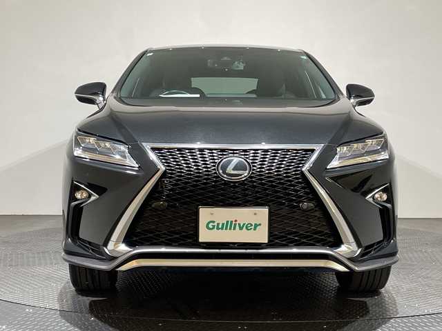 レクサス ＲＸ 200t Fスポーツ 愛媛県 2017(平29)年 6万km グラファイトブラックガラスフレーク インテリジェントクリアランスソナー/＋リヤクロストラフィックアラート［RCTA］/＋リヤクロストラフィックオートブレーキ［RCTAB］/＋ブラインドスポットモニター［BSM］/後席シートヒーター/＋後席パワーシート（電動リクライニング＆電動格納機能付）//純正12.3インチナビ/フルセグTV/ドライブレコーダー/レーダークルーズコントロール/ビルトインETC/パワーバックドア/レザーシート/エアシート　シートヒーター/パワーシート/後席シートヒーター