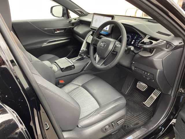 トヨタ ハリアー ハイブリッド Z 兵庫県 2023(令5)年 3.5万km ブラック ・モデリスタエアロ/・JBLサウンドシステム/・トヨタセーフティーセンス/・プリクラッシュセーフティ/・レーントレーシングアシスト/・リヤクロストラフィックアラート/・パーキングサポートブレーキ/・ロードサインアシスト/・BSM/・先行車発進お知らせ/・クリアランスソナー/・レーダークルーズコントロール/・オートマチックハイビーム/・純正12.3インチナビ＆フルセグ＆BT＆USB/・バックカメラ/・サイドカメラ/・デジタルインナーミラー（録画機能付き）/・ビルトインETC/・運転席パワーシート/・電動パーキングブレーキ/・オートホールド/・スマートキー/・スペアキー/・プッシュスタート/・ヘッドアップディスプレイ/・LEDヘッドライト/・フォグ/・オートライト/・フロアマット/・W＋サイドエアバッグ/・カーテンエアバック/・BLITZ車高調/・社外21インチアルミホール