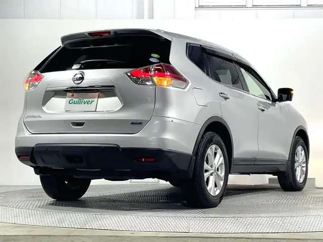 日産 エクストレイル 20X エマージェンシーブレーキ 大阪府 2015(平27)年 5.3万km ブリリアントシルバー 純正ナビTV 360カメラ シートヒーター 電動リアゲート クルーズコントロール 衝突軽減ブレーキ レーンアシスト スマートキー プッシュスタート クリアランスソナー