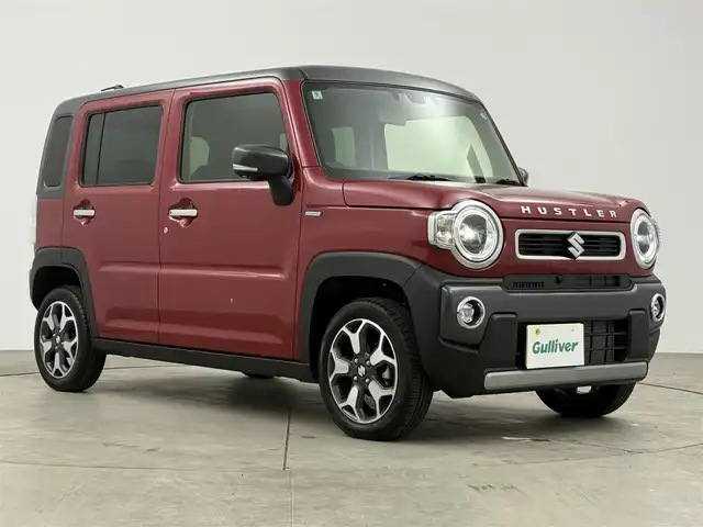 スズキ ハスラー HYBRID X 愛知県 2024(令6)年 0.3万km フェニックスレッドパール/ガンメタリック2トーンルーフ 純正メモリナビ/（BT/フルTV/CD/AM/FM/ipod）/全方位カメラ/スズキセーフティサポート/・衝突被害軽減ブレーキ/・アダプティブクルーズコントロール/・誤発進抑制機能/・ハイビームアシスト/LEDライト/シートヒーターDN席/コーナーセンサー後方/USB端子/純正アルミホイール/純正フロアマット