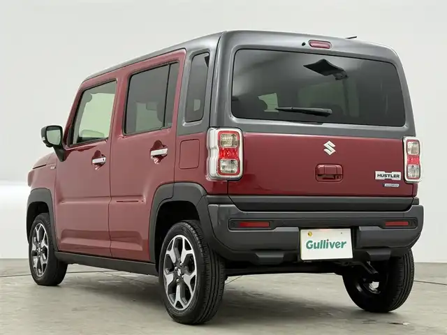 スズキ ハスラー HYBRID X 愛知県 2024(令6)年 0.3万km フェニックスレッドパール/ガンメタリック2トーンルーフ 純正メモリナビ/（BT/フルTV/CD/AM/FM/ipod）/全方位カメラ/スズキセーフティサポート/・衝突被害軽減ブレーキ/・アダプティブクルーズコントロール/・誤発進抑制機能/・ハイビームアシスト/LEDライト/シートヒーターDN席/コーナーセンサー後方/USB端子/純正アルミホイール/純正フロアマット
