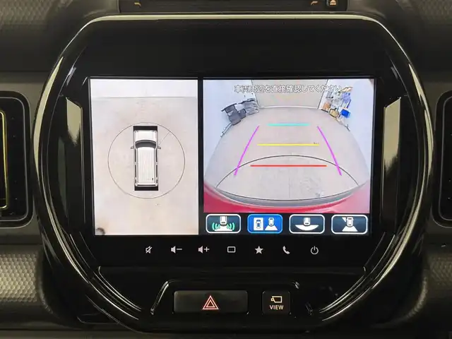 スズキ ハスラー HYBRID X 愛知県 2024(令6)年 0.3万km フェニックスレッドパール/ガンメタリック2トーンルーフ 純正メモリナビ/（BT/フルTV/CD/AM/FM/ipod）/全方位カメラ/スズキセーフティサポート/・衝突被害軽減ブレーキ/・アダプティブクルーズコントロール/・誤発進抑制機能/・ハイビームアシスト/LEDライト/シートヒーターDN席/コーナーセンサー後方/USB端子/純正アルミホイール/純正フロアマット