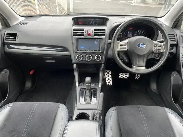 スバル フォレスター 2．0XT アイサイト アドバン 埼玉県 2014(平26)年 12.7万km ディープシーブルーパール ワンオーナー/ハーフレザーシート/アイサイト/・車速追従機能付きクルーズコントロール/・プリクラッシュブレーキ/・AT誤発進抑制制御/・車線逸脱警報/・ふらつき警報/・先行車発進お知らせ/DIATONE純正SDナビ/　DTV/CD/DVD/SD/BT/【NR-MZ80】/DIATONEサウンド/パワーバックドア/バックカメラ/メモリーハイトスイッチ/デイライト/前席パワーシート/前席シートヒーター/フロントフォグライト/パドルシフト/純正18インチアルミホイール/プッシュスタート/スマートキー/スペアキー/ETC/保証書/取扱説明書