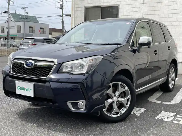 スバル フォレスター 2．0XT アイサイト アドバン 埼玉県 2014(平26)年 12.7万km ディープシーブルーパール ワンオーナー/ハーフレザーシート/アイサイト/・車速追従機能付きクルーズコントロール/・プリクラッシュブレーキ/・AT誤発進抑制制御/・車線逸脱警報/・ふらつき警報/・先行車発進お知らせ/DIATONE純正SDナビ/　DTV/CD/DVD/SD/BT/【NR-MZ80】/DIATONEサウンド/パワーバックドア/バックカメラ/メモリーハイトスイッチ/デイライト/前席パワーシート/前席シートヒーター/フロントフォグライト/パドルシフト/純正18インチアルミホイール/プッシュスタート/スマートキー/スペアキー/ETC/保証書/取扱説明書