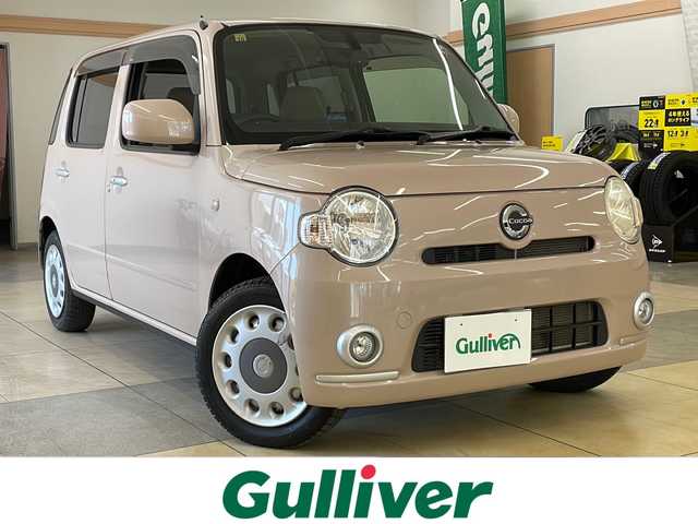 ダイハツ ミラ ココア X 道央・札幌 2010(平22)年 2.4万km ココアベージュマイカメタリック ・4WD/・社外ナビ/フルセグTV/DVD/CD/SD/・キーフリーシステム/・ドアバイザー/・フロントフォグ/・ライトレベライザー/・夏タイヤ14インチホイル積込