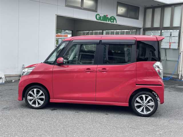 日産 デイズ ルークス ハイウェイスターX Gパッケージ 宮城県 2015(平27)年 5.2万km アゼリアピンク 純正フリップダウンモニター　/純正ナビゲーション　/　（フルセグテレビ・FM/AM・CD/DVD・/　Bluetooth・USB・iPod）/両側パワースライドドア　/全方位カメラ・バックカメラ/ワンオーナー　/　（保証書・取扱説明書・記録簿）/純正エンジンスターター　/ＥＴＣ/ダブル＋サイドエアバッグ/アイドリングストップ/電動格納ミラー/オートライト/社外AW付スタッドレスタイヤ積載/　（155/65・14インチ・溝5mm)