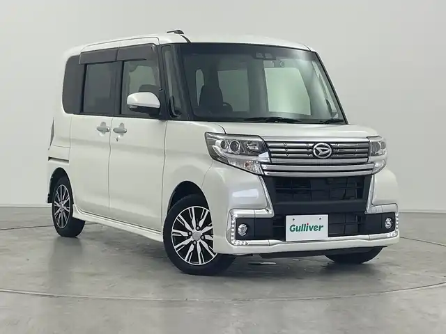 ダイハツ タント カスタムX トップED LTD SAⅢ 群馬県 2018(平30)年 1.5万km パールホワイトⅢ 純正８型ナビ　全周囲カメラ　衝突被害軽減ブレーキ　両側電動スライドドア　ハーフレザーシート　シートヒーター　ＥＴＣ　前後ドライブレコーダー　オートハイビーム　アイドリングストップ　ＬＥＤ　禁煙車