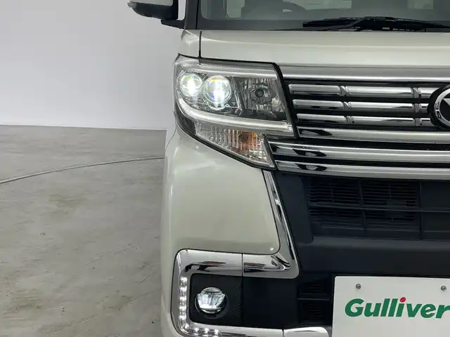 ダイハツ タント カスタムX トップED LTD SAⅢ 群馬県 2018(平30)年 1.5万km パールホワイトⅢ 純正８型ナビ　全周囲カメラ　衝突被害軽減ブレーキ　両側電動スライドドア　ハーフレザーシート　シートヒーター　ＥＴＣ　前後ドライブレコーダー　オートハイビーム　アイドリングストップ　ＬＥＤ　禁煙車