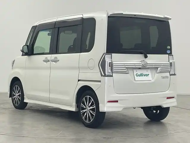 ダイハツ タント カスタムX トップED LTD SAⅢ 群馬県 2018(平30)年 1.5万km パールホワイトⅢ 純正８型ナビ　全周囲カメラ　衝突被害軽減ブレーキ　両側電動スライドドア　ハーフレザーシート　シートヒーター　ＥＴＣ　前後ドライブレコーダー　オートハイビーム　アイドリングストップ　ＬＥＤ　禁煙車