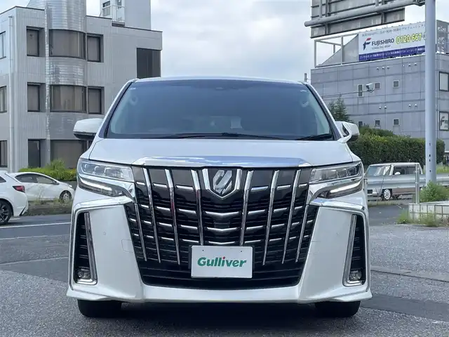 トヨタ アルファード S Cパッケージ 千葉県 2019(令1)年 6.3万km ホワイトパールクリスタルシャイン 12.1型リアシートエンタテインメントシステム【MOP】/3眼LEDヘッドランプ/シーケンシャルターンランプ【MOP】/ブラインドスポットモニター【MOP】/デジタルインナーミラー【MOP】/10インチ純正メモリナビ/・フルセグTV(キャンセラー付)/BT/DVD/ラジオ/バックカメラ/ワンタッチスイッチ付デュアルパワースライドドア/パワーバックドア/AC100V/スペアタイヤ【MOP】/ETC2.0/純正ドライブレコーダー【DRT-C68A】/純正18インチアルミホイール/取扱説明書/保証書/スペアキー