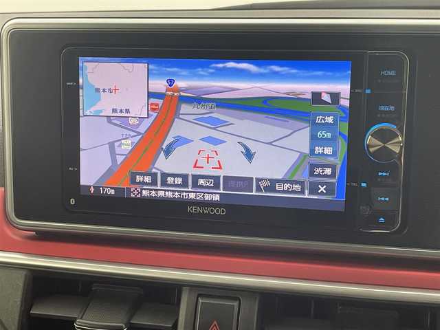 ダイハツ キャスト スポーツ SAⅡ 熊本県 2016(平28)年 6.7万km パールホワイトⅢ 社外ナビMDV-Z702W（ＣＤ・ＤＶＤ・ＢＴ）/バックカメラ　/ＥＴＣ　/運転席シートヒーター　/後ろのみコーナーセンサー　/スマートアシストII/・衝突回避支援ブレーキ/・衝突警報機能/・車線逸脱抑制機能/・誤発進制御機能/・先行車発進お知らせ機能/横滑り防止　/アイドリングストップ　/パドルシフト/純正フロアマット/純正１６インチAW/オートライト　/ＬＥＤヘッドライト　/フォグライト/プッシュスタート/スマートキー