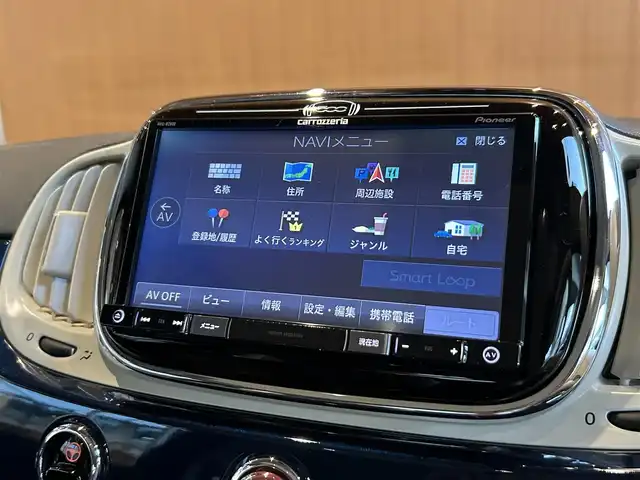 フィアット ５００ マーレブル 宮城県 2017(平29)年 1.6万km 青 限定車専用色：エピックブルー/ワンオーナー/ガラスルーフ/カロッツェリア製メモリナビ/フルセグTV/Bluetooth機能/バックカメラ/バックセンサー/ポルトローナ・フラウ製ブラウンレザーシート/純正15インチAW/キセノンヘッドライト/ETC車載器/キーレスキー
