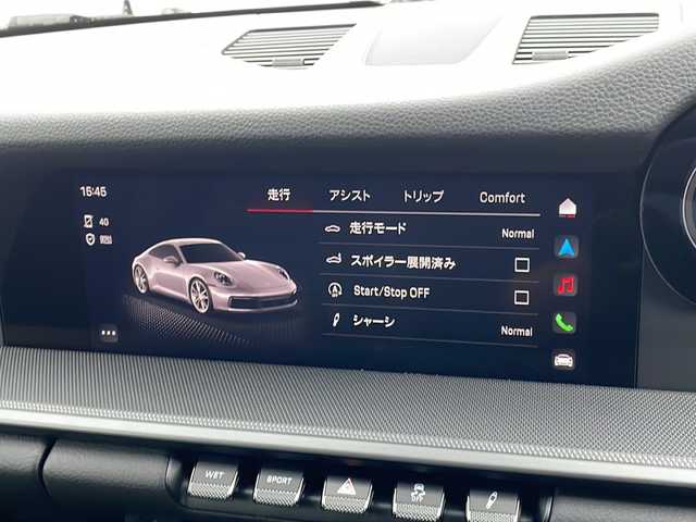 ポルシェ ポルシェ ９１１ カレラ 東京都 2024(令6)年 0.5万km ピュアホワイト 新車時保証書　整備記録簿/取扱説明書　/ブレーキアシスト/レーンキープアシスト/純正ナビ/社外フルセグTV/BT/USB/AppleCarplay/社外DVDプレイヤー/360度カメラ　ETC【2.0】/ドライブレコーダー【３６０度＋前後】/レザーシート/シートヒーター/フロント背もたれパワーシート/キーレスキー×２/LEDヘッドライト/オートライト/パドルシフト付皮巻きハンドル/純正19インチアルミ【フロント】/純正２０インチアルミ【リヤ】