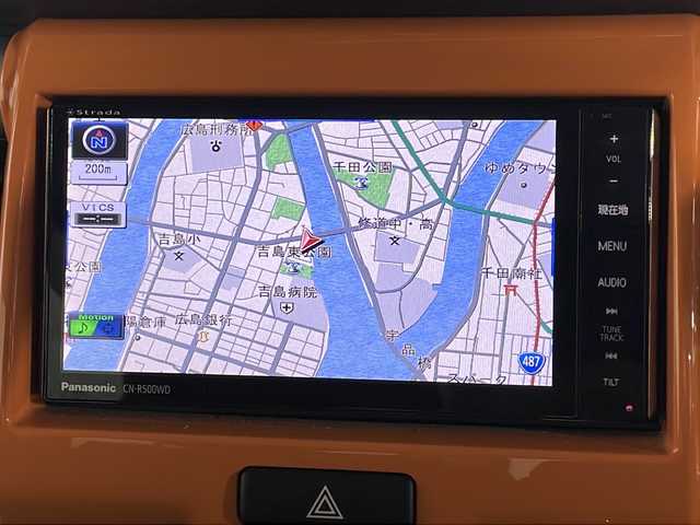 スズキ ハスラー X ターボ 広島県 2015(平27)年 1.9万km パッションオレンジマイカ/スペリアホワイト 社外ナビ/衝突軽減ブレーキ/シートヒーター/HIDヘッドライト/オートライト/スマートキー/ETC/ドライブレコーダー/純正15インチAW/フォグランプ/アイドリングストップ/横滑り防止装置