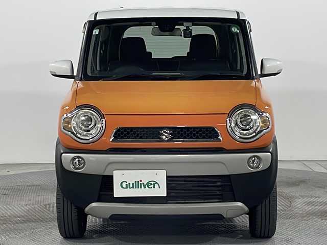 スズキ ハスラー X ターボ 広島県 2015(平27)年 1.9万km パッションオレンジマイカ/スペリアホワイト 社外ナビ/衝突軽減ブレーキ/シートヒーター/HIDヘッドライト/オートライト/スマートキー/ETC/ドライブレコーダー/純正15インチAW/フォグランプ/アイドリングストップ/横滑り防止装置