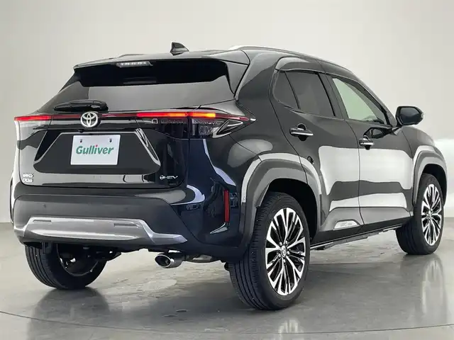 トヨタ ヤリスクロス ハイブリッド Z アドベンチャー 愛知県 2024(令6)年 1.3万km ブラックマイカ 純正８型ＤＡナビＴＶ　全方位カメラ　禁煙　パーキングアシスト　ハーフレザー　シートヒーター　電動リアゲート　ミラー型前後ドラレコ　電動パーキング　ルーフレール　ＨＤＭＩ　ＵＳＢ　ＢＳＭ　ハンドルヒーター　LEDオートライト　フォグランプ　コーナーセンサー