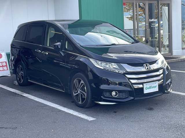 ホンダ オデッセイ アブソルート・Xホンダセンジング 京都府 2017(平29)年 6.6万km クリスタルブラックパール 純正８インチナビ　Ｂｌｕｅｔｏｏｔｈオーディオ　フルセグ　ＤＶＤ再生　バックカメラ　後席フリップダウンモニター　両側パワースライド　アダプティブクルーズコントロール　ＬＥＤヘッドライト　全方位ドラレコ