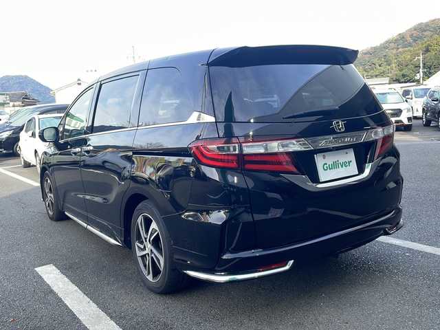 ホンダ オデッセイ アブソルート・Xホンダセンジング 京都府 2017(平29)年 6.6万km クリスタルブラックパール 純正８インチナビ　Ｂｌｕｅｔｏｏｔｈオーディオ　フルセグ　ＤＶＤ再生　バックカメラ　後席フリップダウンモニター　両側パワースライド　アダプティブクルーズコントロール　ＬＥＤヘッドライト　全方位ドラレコ