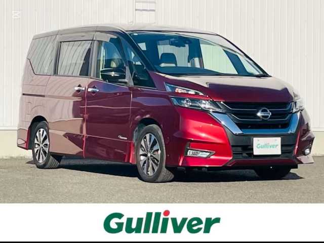 日産 セレナ ハイウェイスター Vセレクション 熊本県 2017(平29)年 6.4万km ブリリアントホワイトパール 2トーン 純正ナビ/・AM/FM/CD/DVD/BT/SD/・フルセグTV/・全方位カメラ/デジタルインナーミラー/インテリジェント エマージェンシーブレーキ/前方衝突予測警報/踏み間違い衝突防止アシスト/車線逸脱警報/インテリジェント アラウンドビューモニター/後側方車両検知警報/ハイビームアシスト/電動パーキングブレーキ/ブレーキホールド/ステアリングスイッチ/ウィンカーミラー/ビルトインETC/前方ドライブレコーダー/純正１６インチAW/純正フロアマット/ドアバイザー/両側パワースライドドア/プッシュスタート/・スマートキー