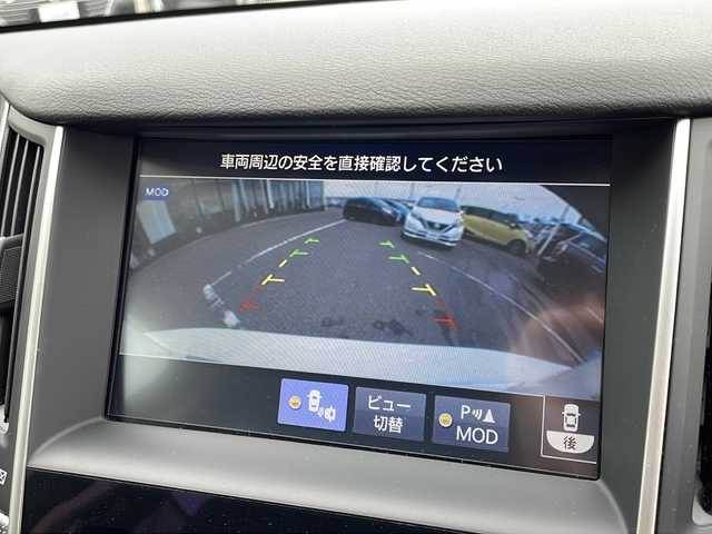 日産 スカイライン ハイブリッド 350GT FOUR TypeSP 新潟県 2014(平26)年 3.9万km クリスタルホワイトパール 4WD/純正ナビ/アラウンドビューモニター/レーダークルーズコントロール/パドルシフト/黒革シート/前席シートヒーター/前席パワーシート/SRS車高調/IMUPUL製アルミホイール/ETC/パドルシフト/LEDヘッドライト/保証書/取扱説明書