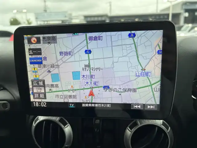 クライスラー・ジープ ジープ ラングラー JK 滋賀県 2017(平29)年 5.4万km ブラック レザーシート/シートヒーター(D/N席)/社外ナビ/CD/DVD/BT/USB/フルセグTV/Bカメラ/サイドカメラ/社外17インチAW/クルーズコントロール/純正ラバーマット