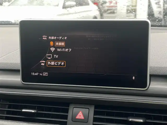 アウディ Ａ５ SB 40TFSIスポーツ 山梨県 2020(令2)年 4万km グレイシアホワイトメタリック 純正HDDナビ/（CD/DVD/SD/AUX/USB/BT/フルセグTV）/全周囲カメラ/アダプティブクルーズコントロール/エフィシエンシアシスト/Audiプレセンス/Audiサイドアシスト/Audiアクティブレーンアシスト/黒革シート/前席パワーシート/前席シートヒーター/バーチャルコックピッド/マトリクスLEDヘッドライト/AUTOライト/オートハイビーム/ETC2.0/電動リアゲート/コーナーセンサー/プッシュスタート/スマートキー/取扱説明書/スペアキー