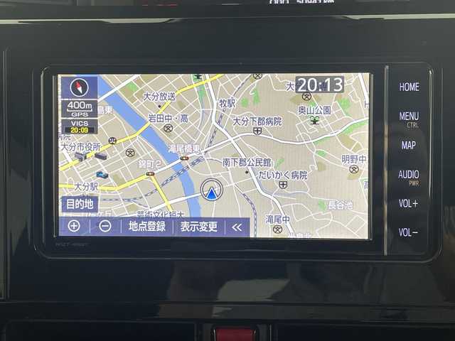 トヨタ ルーミー カスタムG 大分県 2021(令3)年 5.1万km ファイアークォーツレッドM 純正ナビ/TV/Bluetooth/パノラミックビューモニター/両側パワースライドドア/レーダークルーズ/電動パーキングブレーキ/ドライブレコーダー/プッシュスタート/フロアマット/ドアバイザー/LEDヘッドライト/ETC/衝突軽減ブレーキ