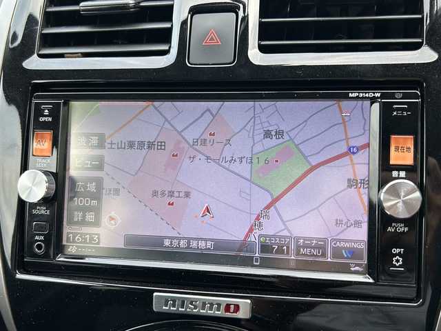 日産 マーチ ニスモ 山梨県 2015(平27)年 5.9万km 白 純正ナビ/TV/CD/DVD/BT/ipod/AUX/バックカメラ/純正エアロ/純正アルミホイール/純正フロアマット/ETC/スマートキー/プッシュスタート/パワーウインドウ