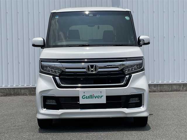 ホンダ Ｎ ＢＯＸ カスタム L ターボ 福岡県 2021(令3)年 3.1万km プラチナホワイトパール ホンダセンシング/衝突軽減/レーンアシスト/クリアランスソナー/純正ナビ（ＶＸＵ－２１７ＮＢｉ）/フルセグTV/CD/DVD/SD/BT/AM/FM/バックカメラ/両側パワースライドドア/レーダークルーズコントロール/前席シートヒーター/ビルトインＥＴＣ２．０/純正ＡＷ/シートバックテーブル/ロールサンシェード/パドルシフト