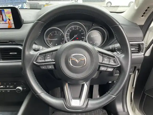 マツダ ＣＸ－５ XD プロアクティブ 滋賀県 2019(令1)年 6万km スノーフレイクホワイトパールマイカ 純正ナビ/（CD/DVD/BT/フルセグ）/全方位カメラ/ETC/パワーシート/メモリシート/シートヒーター/パワーバックドア/ステアリングヒーター/衝突被害軽減ブレーキ/レーダークルーズコントロール/レーンキープアシスト/誤発進抑制装置/標識認識機能/UVカットガラス/ステアリングスイッチ/プッシュスタート/スマートキー/アイドリングストップ