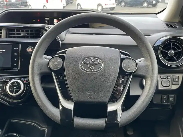 トヨタ アクア S スタイルブラック 岡山県 2021(令3)年 3.8万km ブラックマイカ メモリナビ/フルセグTV、CD、DVD、Bluetooth、AM、FM/スマートキー/ビルトインETC/オートライト/オートマチックハイビーム/プリクラッシュセーフティ/レーンディパーチャーアラート