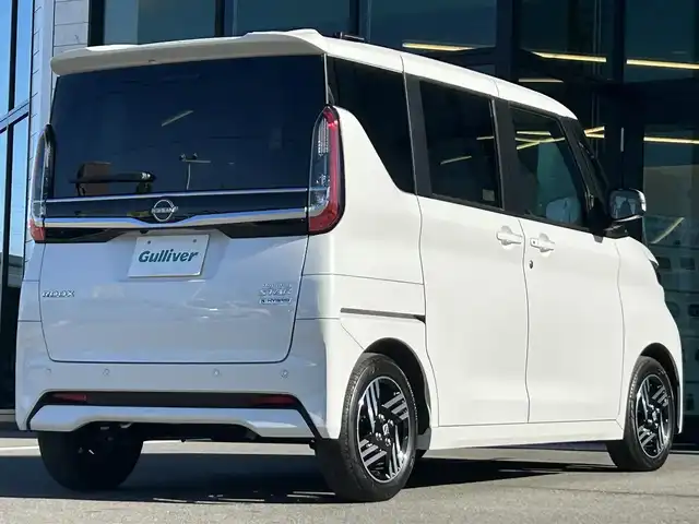 日産 ルークス ハイウェイスター X 愛媛県 2024(令6)年 1万km ホワイトパール carrozzeria7型ナビ/全周囲カメラ/片側電動スライドドア/左側ハンズフリースライド/クリアランスソナー/インテリジェントセーフティ/衝突被害軽減装置/車線逸脱防止装置/LEDヘッドライト/オートライト/オートマチックハイビーム/リアサーキュレーター/アイドリングストップ/電格ミラー/後席サンシェイド/ステアリングリモコン/現状サマー(純正AW)(155/65/R14)/BRIDGESTONE EcoPia/禁煙車