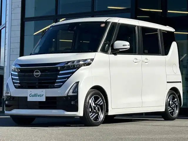 日産 ルークス ハイウェイスター X 愛媛県 2024(令6)年 1万km ホワイトパール carrozzeria7型ナビ/全周囲カメラ/片側電動スライドドア/左側ハンズフリースライド/クリアランスソナー/インテリジェントセーフティ/衝突被害軽減装置/車線逸脱防止装置/LEDヘッドライト/オートライト/オートマチックハイビーム/リアサーキュレーター/アイドリングストップ/電格ミラー/後席サンシェイド/ステアリングリモコン/現状サマー(純正AW)(155/65/R14)/BRIDGESTONE EcoPia/禁煙車