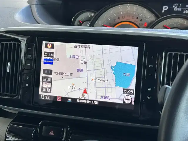 ダイハツ ムーヴ キャンバス G ブラックインテリア リミテッド SAⅢ 静岡県 2019(平31)年 4.2万km パールホワイトⅢ/ライトローズマイカメタリックⅡ 2トーン スマートアシストIII/・衝突回避支援ブレーキ機能/・衝突警報機能/・誤発進抑制機能(前方＋後方)/・車線逸脱警報機能/・先行車発進お知らせ機能/・オートハイビーム/純正8インチナビ/FM/AM/CD/DVD/Bluetooth/SD/両側パワースライドドア/フルセグTV/パノラマモニター/ETC/ドライブレコーダー/フロントガラス熱線/D席シートヒーター/LEDヘッドライト/オートライト