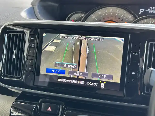 ダイハツ ムーヴ キャンバス G ブラックインテリア リミテッド SAⅢ 静岡県 2019(平31)年 4.2万km パールホワイトⅢ/ライトローズマイカメタリックⅡ 2トーン スマートアシストIII/・衝突回避支援ブレーキ機能/・衝突警報機能/・誤発進抑制機能(前方＋後方)/・車線逸脱警報機能/・先行車発進お知らせ機能/・オートハイビーム/純正8インチナビ/FM/AM/CD/DVD/Bluetooth/SD/両側パワースライドドア/フルセグTV/パノラマモニター/ETC/ドライブレコーダー/フロントガラス熱線/D席シートヒーター/LEDヘッドライト/オートライト