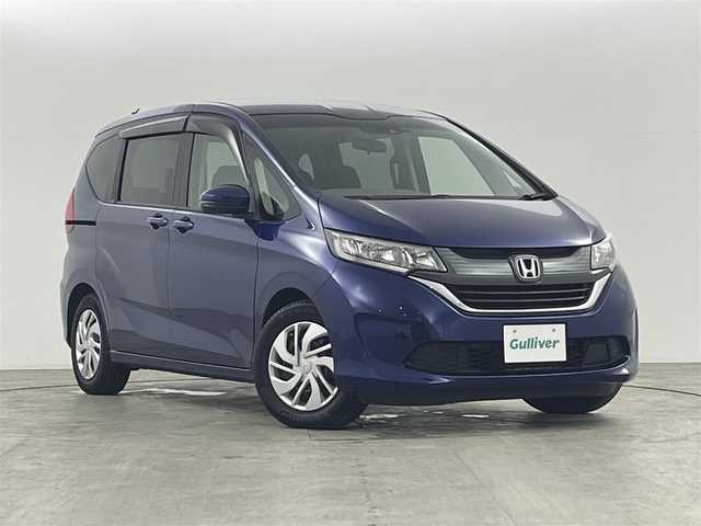ホンダ フリード G ホンダセンシング 福島県 2017(平29)年 3.5万km コバルトブルーパール ホンダシング　/・CMBS/・ACC/・先行車発進告知/・路外逸脱抑制/・レーンアシスト/・標識認識機能/バックカメラ　/ドライブレコーダー　/ＥＴＣ　/両側パワースライドドア　/ＳＤナビゲーション　/【AM/FM/DVD/CD/Bluetooth/フルセグ】/プッシュスタート　/・スマートキー　/ステアリングスイッチ　/・革巻きステアリング　/・チルトステアリング　/ＬＥＤライト/横滑り防止装置/・アイドリングストップ/純正フロアマット/・ドアバイザー/電動格納ミラー