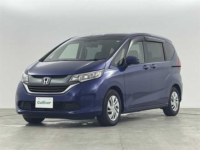 ホンダ フリード G ホンダセンシング 福島県 2017(平29)年 3.5万km コバルトブルーパール ホンダシング　/・CMBS/・ACC/・先行車発進告知/・路外逸脱抑制/・レーンアシスト/・標識認識機能/バックカメラ　/ドライブレコーダー　/ＥＴＣ　/両側パワースライドドア　/ＳＤナビゲーション　/【AM/FM/DVD/CD/Bluetooth/フルセグ】/プッシュスタート　/・スマートキー　/ステアリングスイッチ　/・革巻きステアリング　/・チルトステアリング　/ＬＥＤライト/横滑り防止装置/・アイドリングストップ/純正フロアマット/・ドアバイザー/電動格納ミラー