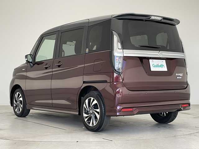 スズキ ソリオ バンディット HV MV 愛知県 2023(令5)年 0.5万km メロウディープレッドパール/ミネラルグレー2トーン 衝突軽減システム/純正9型ディズプレイオーディオ/全方位カメラ/両側パワースライドドア/レーダークルーズコントロール/シートヒーター/フルセグ/CD DVD/Bluetooth/バックカメラ/ヘッドアップディスプレイ/コーナーセンサー/純正アルミホイール/LEDヘッドライト/オートライト/ステアリングスイッチ/スマートキー/プッシュスタート