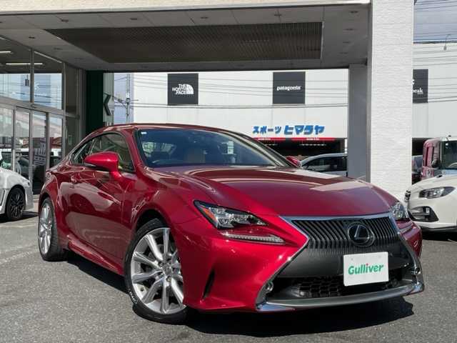 レクサス ＲＣ 350 バージョンL 埼玉県 2014(平26)年 6.3万km ラディアントレッドコントラストレイヤリング AIS検査済み/メーカー純正HDDナビゲーション/（CD/DVD/BT）/フルセグテレビ/バックカメラ/サンルーフ/ベージュレザーシート/プリクラッシュセーフティ/アダプティブクルーズコントロール/ブラインドスポットモニター/レーンキープアシスト/純正19インチアルミホイール/LEDヘッドライト/LEDフォグランプ/パドルシフト/パワーシート/エアーシート/シートヒーター/オートライト/オートハイビーム/オートリトラミラー/クリアランスソナー/プッシュスタート/スマートキー/新車保証書/取扱説明書