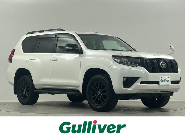 トヨタ ランドクルーザー プラド TX Lパッケージ マットブラED 埼玉県 2022(令4)年 1.6万km ホワイトパールクリスタルシャイン サンルーフ　純正９インチナビ　ＣＤ　ＤＶＤ　Ｂｌｕｅｔｏｏｔｈ　バックカメラ　パワーシート　ベージュレザーシート　シートヒーター　エアシート　オートクルーズ　トヨタセーフティセンス　ルーフレール