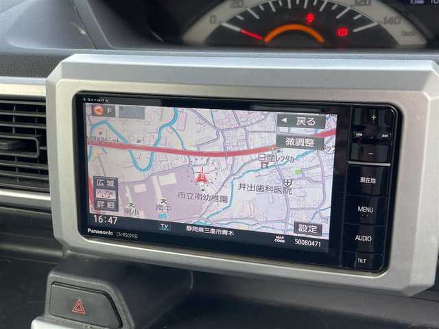 ダイハツ ウェイク L ファインセレクション SA 静岡県 2015(平27)年 10.8万km ブルーメタリック プッシュスタート/スマートキー/社外ナビ(CN-R501WD)/　フルセグTV/BTオーディオ/MSV/DVD/バックカメラ /オートライト/LEDヘッドライト/ステアリングスイッチ/GPSレーダー探知機