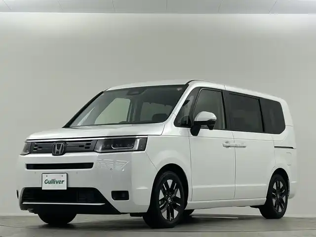 ホンダ ステップワゴン eHEV エアー EX 埼玉県 2025(令7)年 0.1万km未満 プラチナホワイトパール 11.4インチナビHonda CONNECTナビ　バックカメラ　パワーバックドア　両側パワースライドドア　ハーフレザーシート　シートヒーター　ＬＥＤヘッドライト　フォグランプ　スマートキー　プッシュスタート