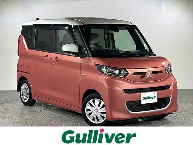 三菱 ｅＫスペース G 沖縄県 2021(令3)年 1.6万km ピンクⅡ 禁煙車/社外オーディオ[FH-8500DVS]/（Bluetooth CD DVD AppleCarplay）/県外仕入/片側パワースライドドア/レーンアシスト/コーナーセンサー/オートライト/シートヒーター/サーキュレーター/スマートキー　/プッシュスタート　/ＵＳＢ入力端子